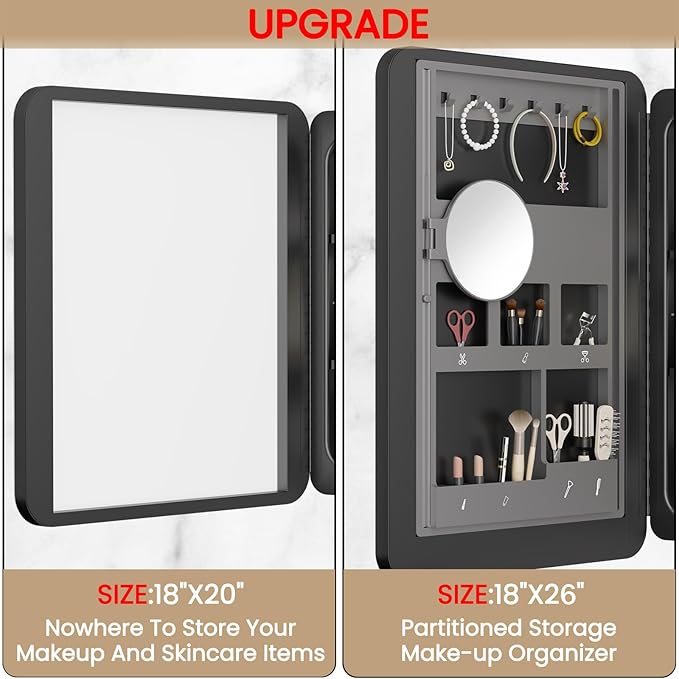 Rresyet 18 x 20 Bathroom Mirror Cabinet - Image 5