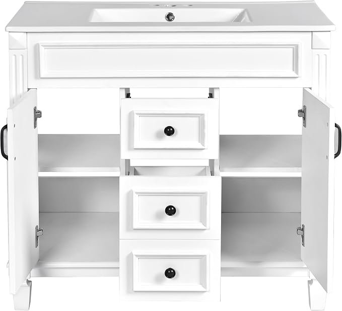 Merax 36” Bathroom Vanity with Sink, Freestanding Single Bathroom Sink Vanity - Image 8