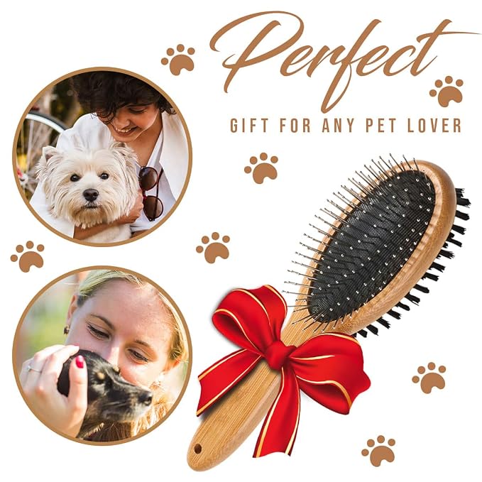 KylePet Dog Brush, Double Sided Pet Slicker Brush - Image 2
