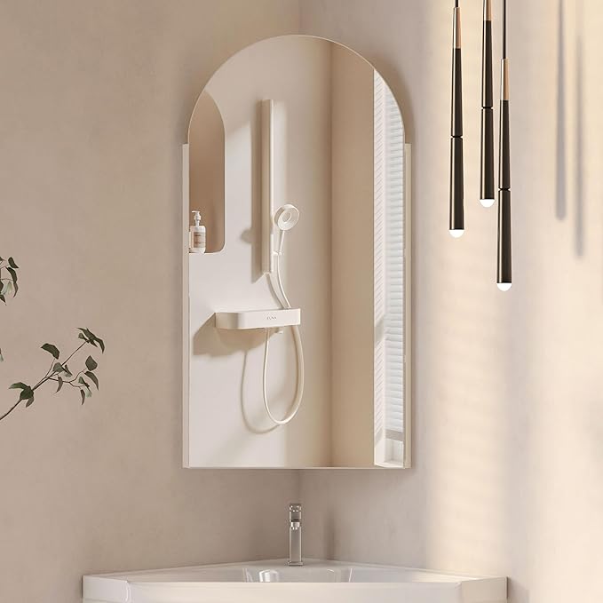 White Corner Medicine Cabinet by Mepplzian