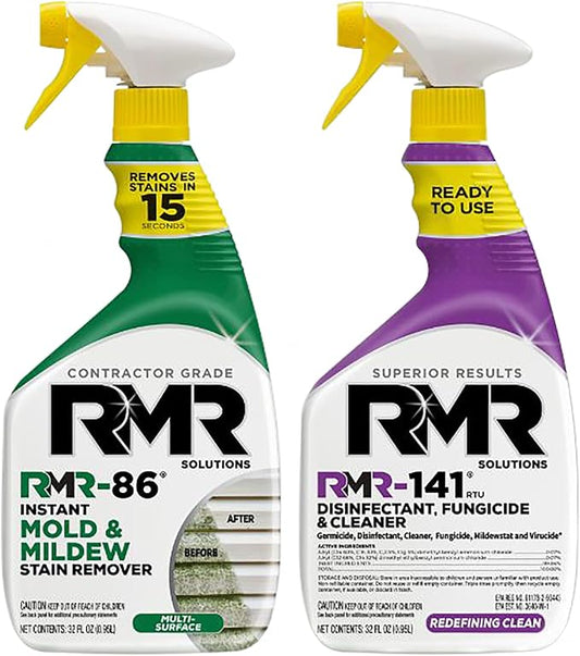 RMR Brands DIY Mold & Stain Remover Bundle, Complete Mold Killer & Mildew by RMRBrands