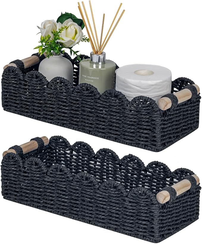 CubesLand Scalloped Edge Decor Basket by CubesLand