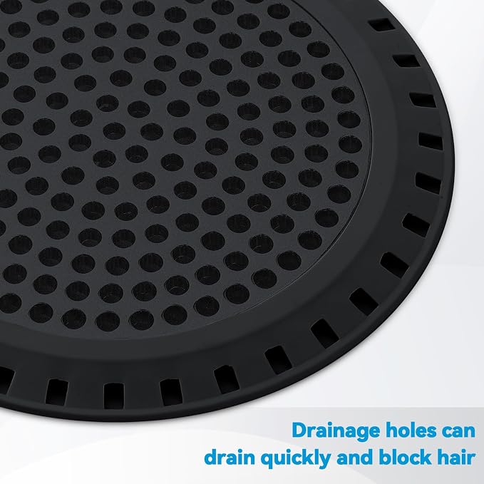 Shower Drain Hair Catcher, Shower Drain Cover Bathtub Drain Strainers Weighted - Image 3