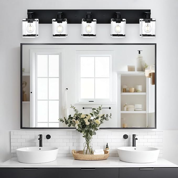 5-Light Modern Vanity Lighting, E26 Bulb Base - Image 2