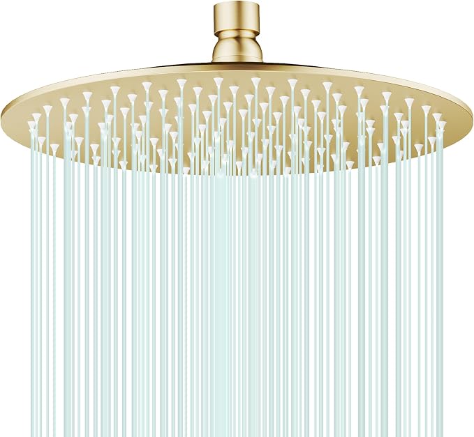All Metal Rain Shower Head by AULEEND