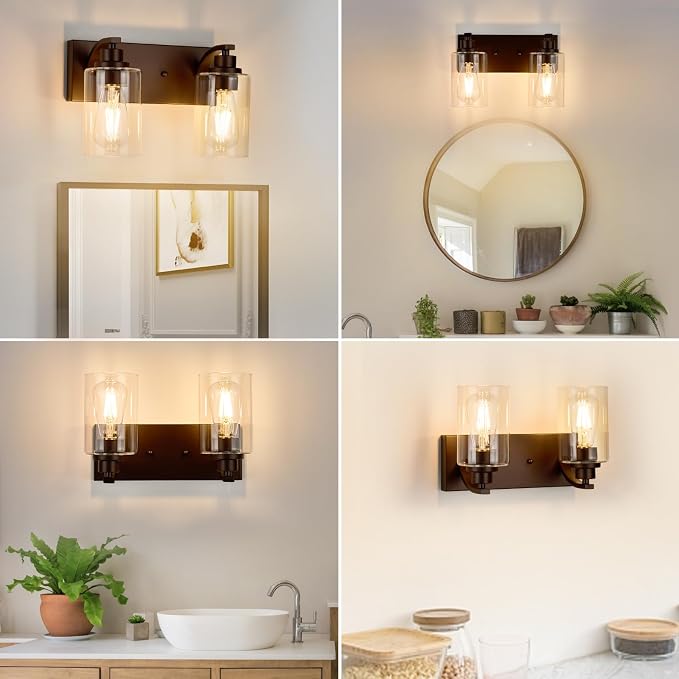 2-Light Bathroom Light Fixtures Modern ORB Vanity Lights - Image 5