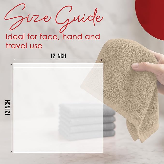 RIVERSIDE 12 Pack Washcloths - Image 2