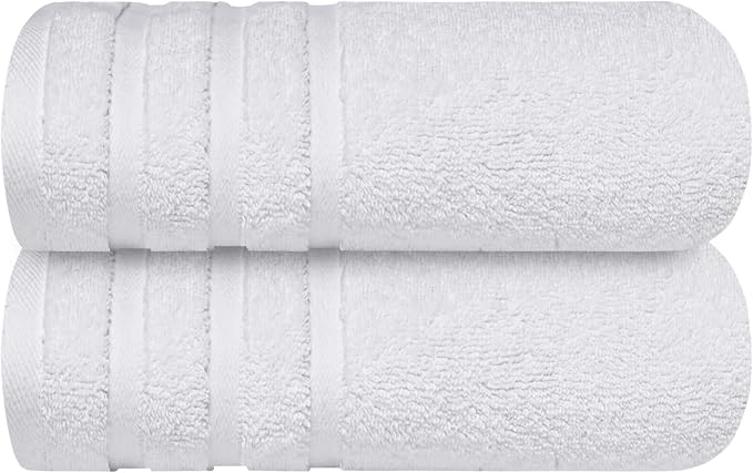 Infinitee Xclusives 100% Cotton Luxury Bath Towels Set of 2 - Image 8