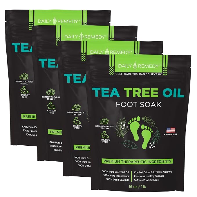 Tea Tree Oil Foot Soak with Epsom Salt by DAILYREMEDY