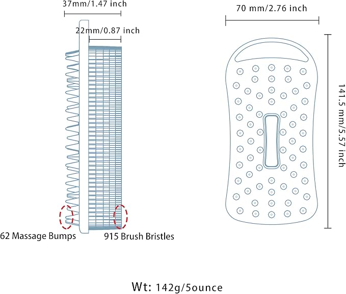 2 PC Silicone Body Scrubber, 2 in 1 Exfoliating Shower Bath Scrubber, Soft - Image 7