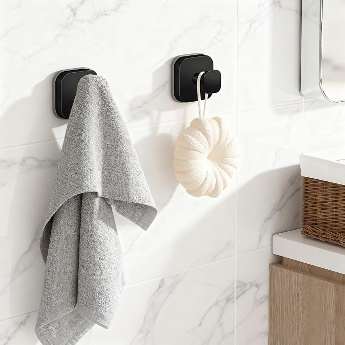 Shower Hooks for Inside Shower, Reusable Suction Cup Hooks for Glass Window - Image 2