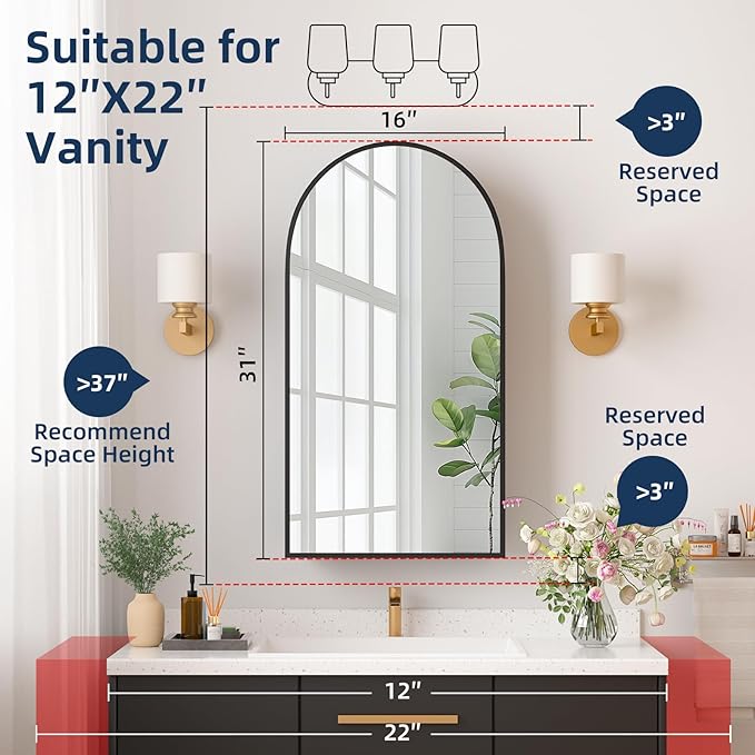 Medicine Cabinets for Bathroom, Modern Bathroom Vanity Mirror - Image 2