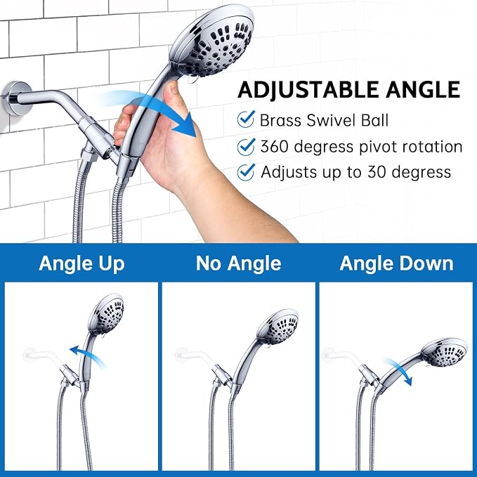 G-Promise High Pressure Shower Head 6 Spray Setting - Image 3