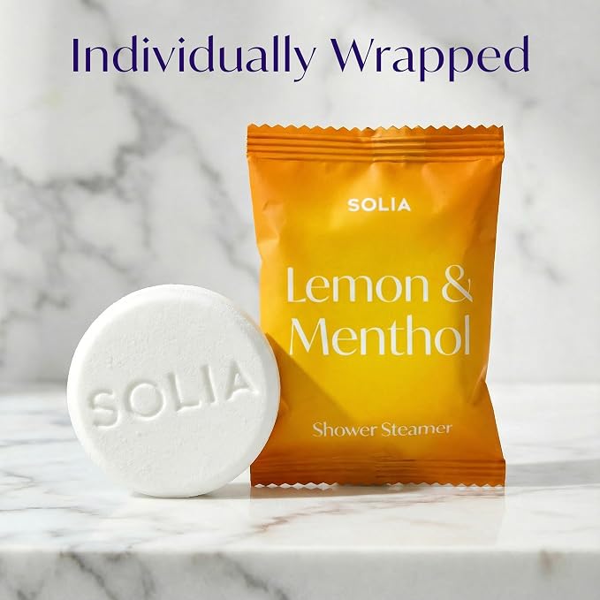 Solia Energizing Citrus Menthol Shower Steamers 15-Pack - Image 6
