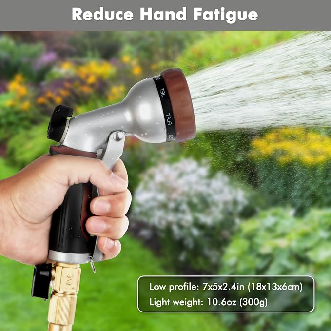 RESTMO Garden Hose Nozzle, Heavy Duty Metal Water Hose Nozzle - Image 6