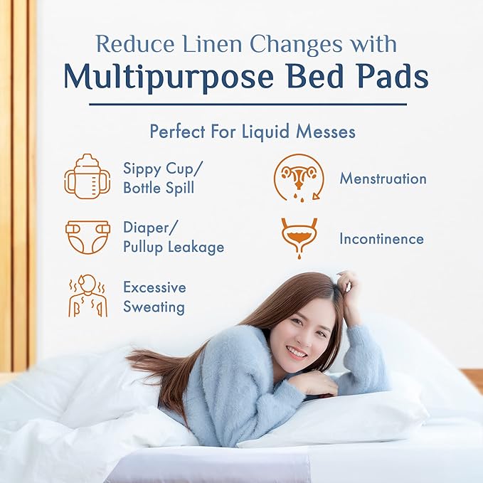 Washable Incontinence Bed Pads 36x37 – Soft, Absorbent & Waterproof Mattress - Image 8