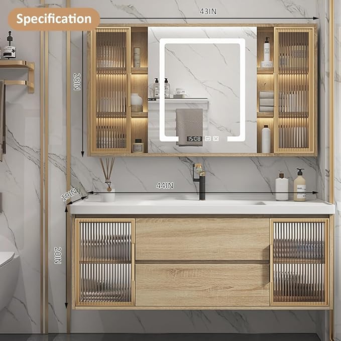 76IN Bathroom Vanity and Sink Combo - Image 2