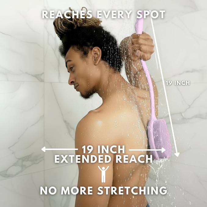 Long Handle Back Scrubber for Shower - Image 2
