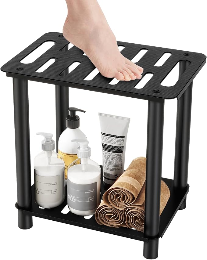 Shower Stool for Inside Shower, Shower Bench Stool by XEENEW