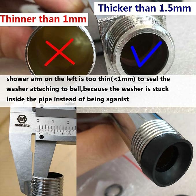 shower head swivel adapter ball joint, showerhead adjustable connector - Image 6