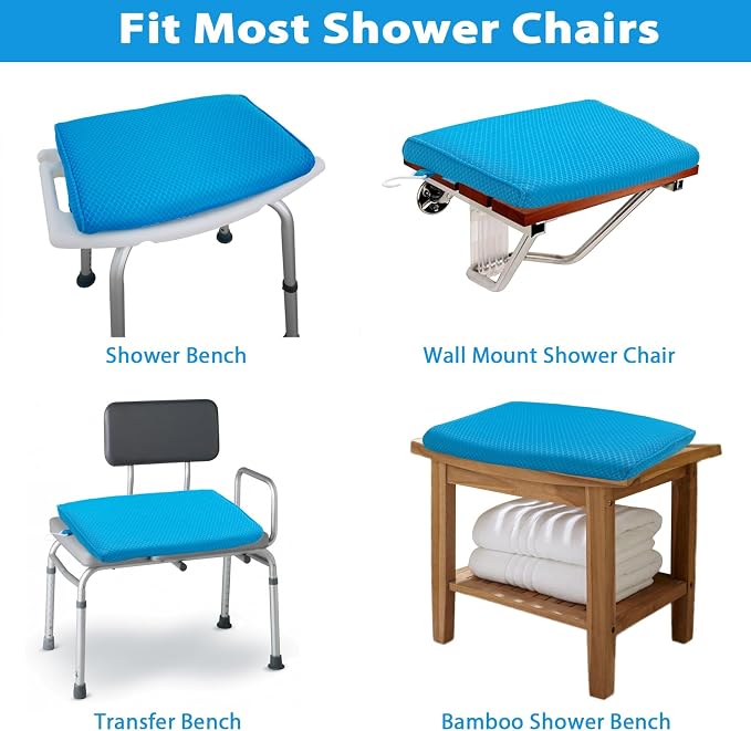 Shower Seat Cushion for Shower Chairs, Transfer Benches in Bathtub, Cushion for - Image 7