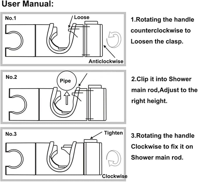 Maydahui Hand Shower Bracket Holder Universal Adjustable - Image 7