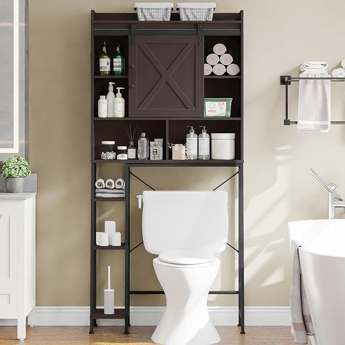Over The Toilet Storage Cabinet, Farmhouse Storage Cabinet Over Toilet - Image 6