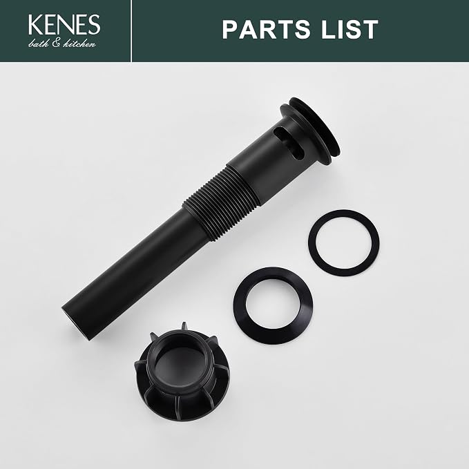 KENES Pop Up Bathroom Sink Drain - Image 9