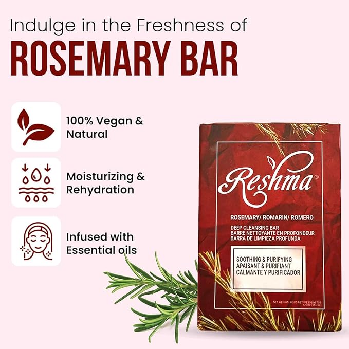 Reshma Beauty Rosemary Soap, Infused - Image 5