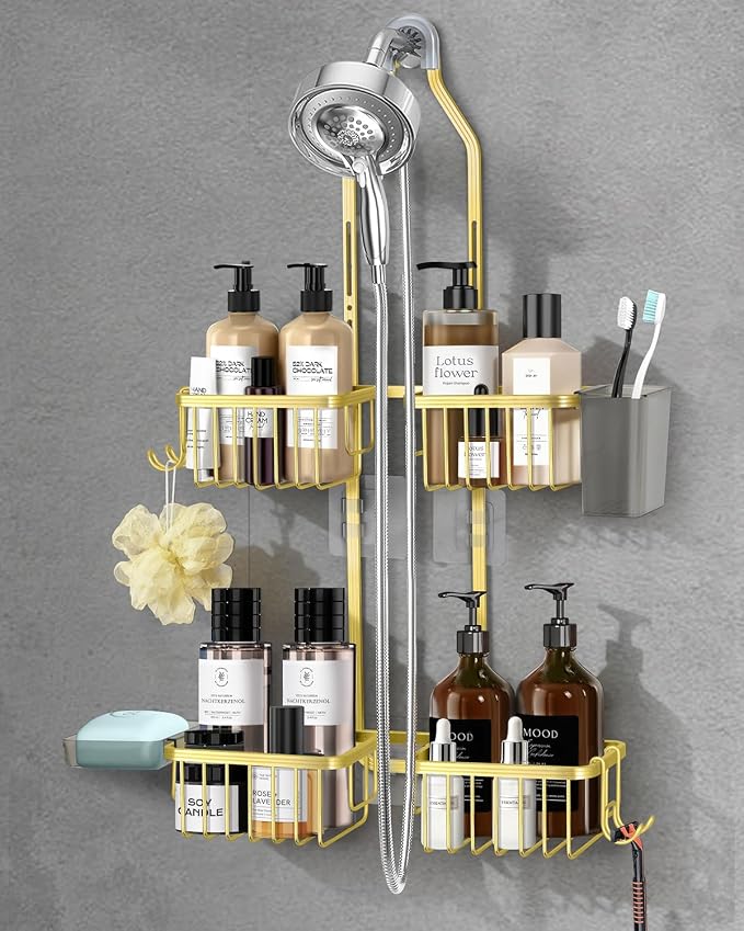 Adjustable Shower Caddy Hanging by MSAICOE