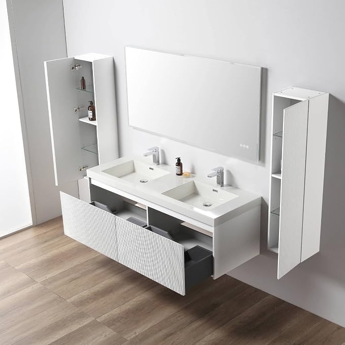 Blossom 60 Inch Double Sink Bathroom Vanity - Image 4