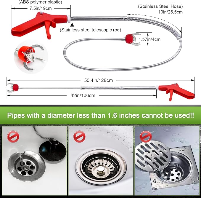51 Inch Toilet Auger Snake - Image 6