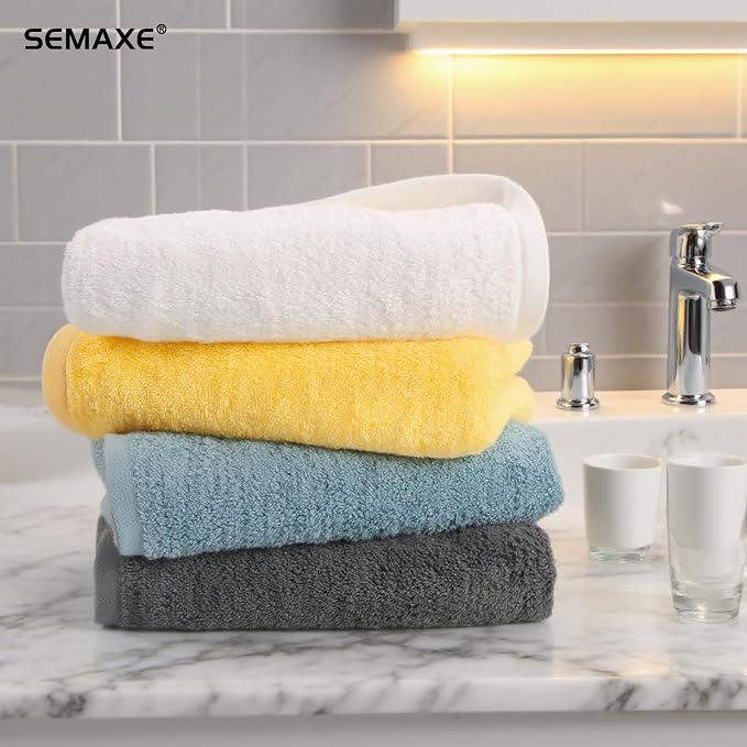 SEMAXE 6-Pack Gray Hand Towels - Image 9