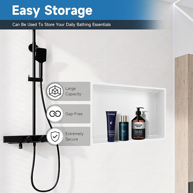 18" X 12" Shower Niche Insert Tile Ready, Niche - Image 3