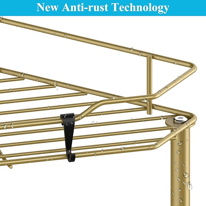 5 Tier Floor Standing Corner Shower Caddy Organizer Shelf - Image 5