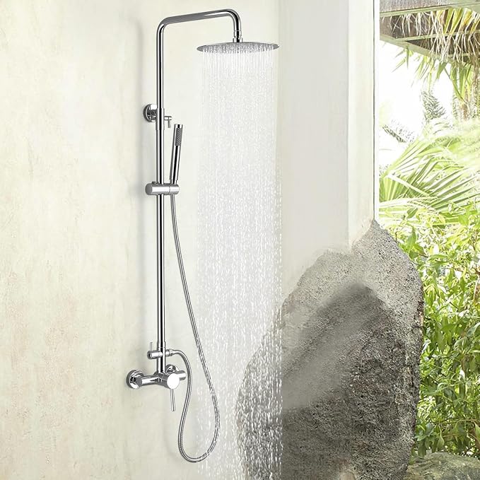 RBROHANT Outdoor Shower, Wall Mount Outdoor Shower Kit, Outside Shower Faucet - Image 9