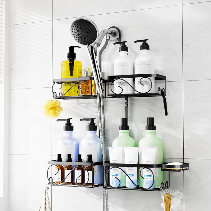 Kadolina Shower Caddy Hanging for Handheld Showerheads, Rustproof Stainless by Kadolina