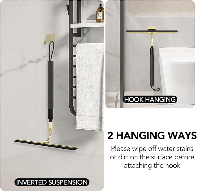 Shower Squeegee with Long Handle, 15-51" Telescopic Squeegee - Image 7