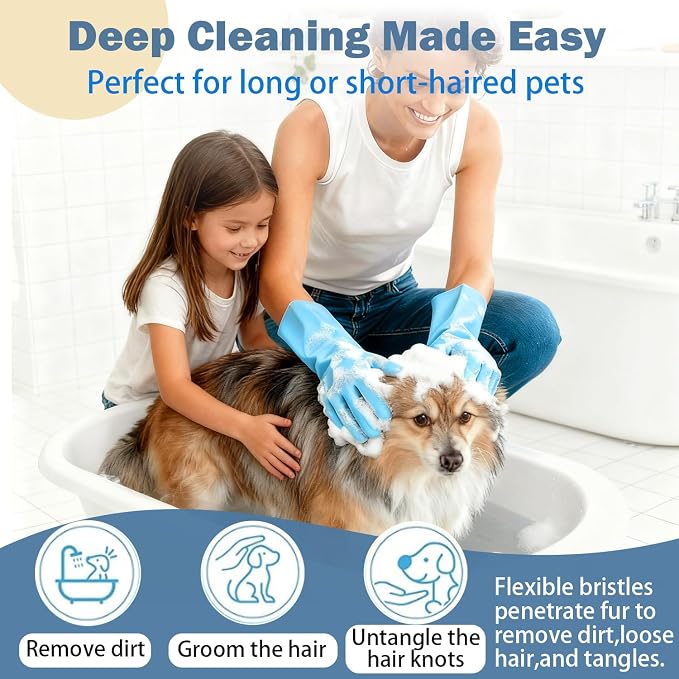pte Grooming Gloves: Bite-Resistant Pet Bathing Glove - Image 2