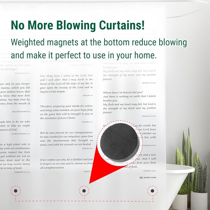 Eco-Friendly Recycled PEVA Shower Curtain Liner – Waterproof, Sustainable - Image 8