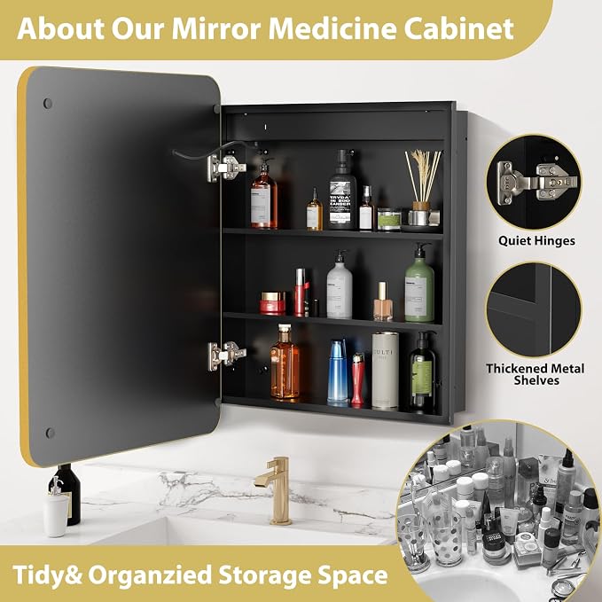 ROOMTEC Lighted Medicine Cabinet - Image 7
