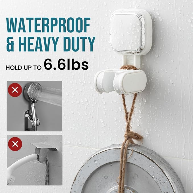TAILI Shower Head Holder Suction, Handheld Shower Head Bracket, Height Angle - Image 6