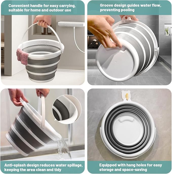 Collapsible Water Bucket – Portable, Fishing and Outdoor Activities - Image 6