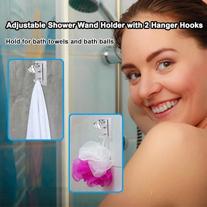 Shower Head Holder, Adjustable Handheld Shower Wand Holder - Image 4