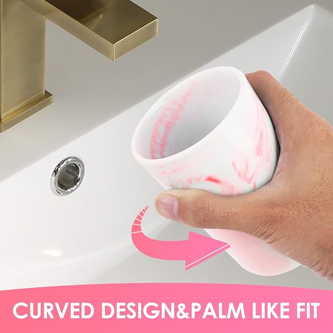 Ceramic Toothbrush Holder & Toothbrush Cup - Image 3