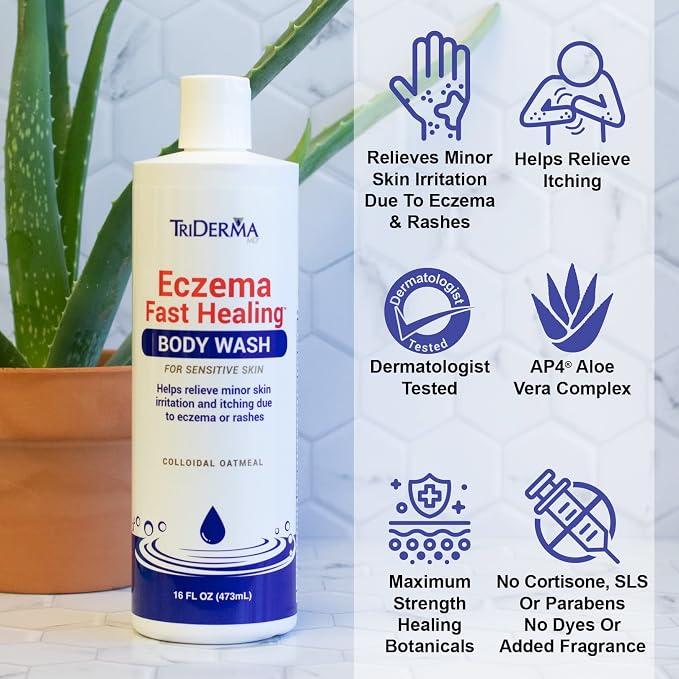 TriDerma Eczema Fast Healing Body Wash - Image 3
