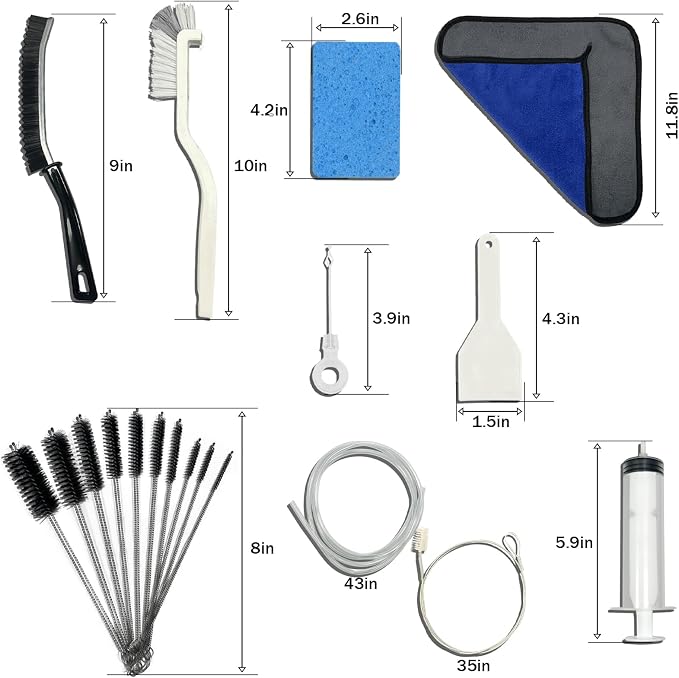 Refrigerator Drain Cleaning Tools Set, Fridge Water Line Cleaner Brush - Image 6