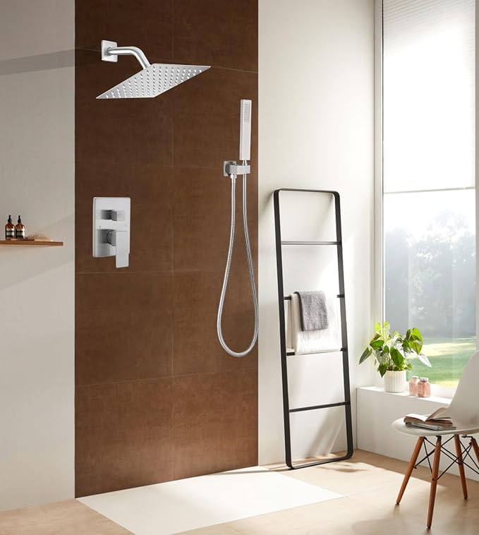 Shower Faucet Set 8 Inch Rainfall Shower Head and Handheld Shower High Pressure - Image 8