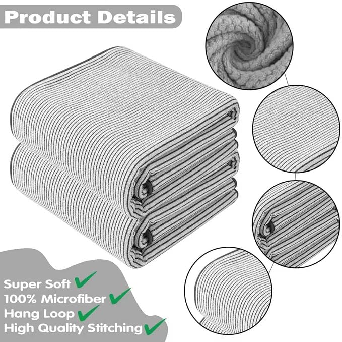 2-Pack Microfiber Bath Towels - Image 2