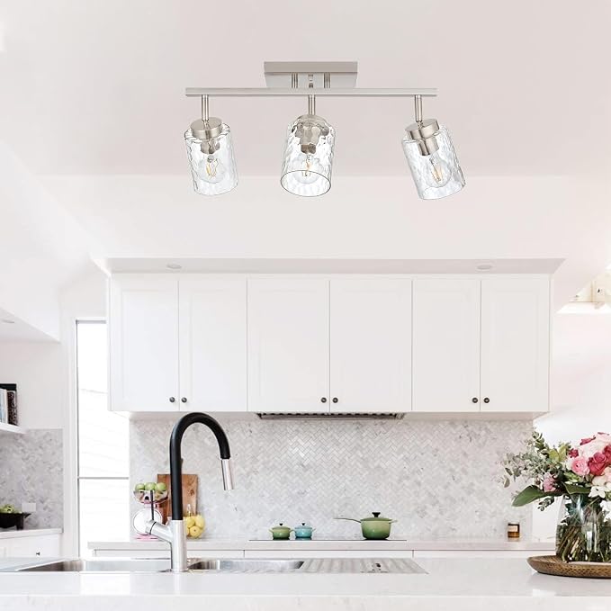 Track Ceiling Lighting, 3 Light Vanity Lights - Image 4